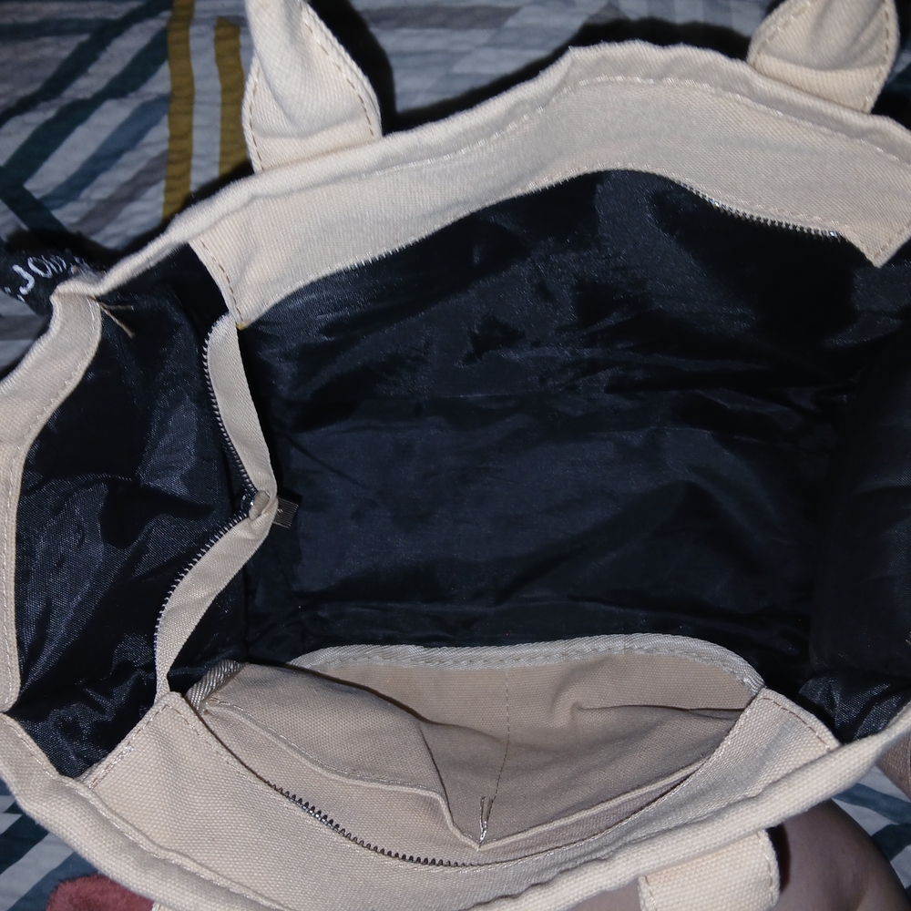 Marc Jacobs Tan Canvas Tote Bag